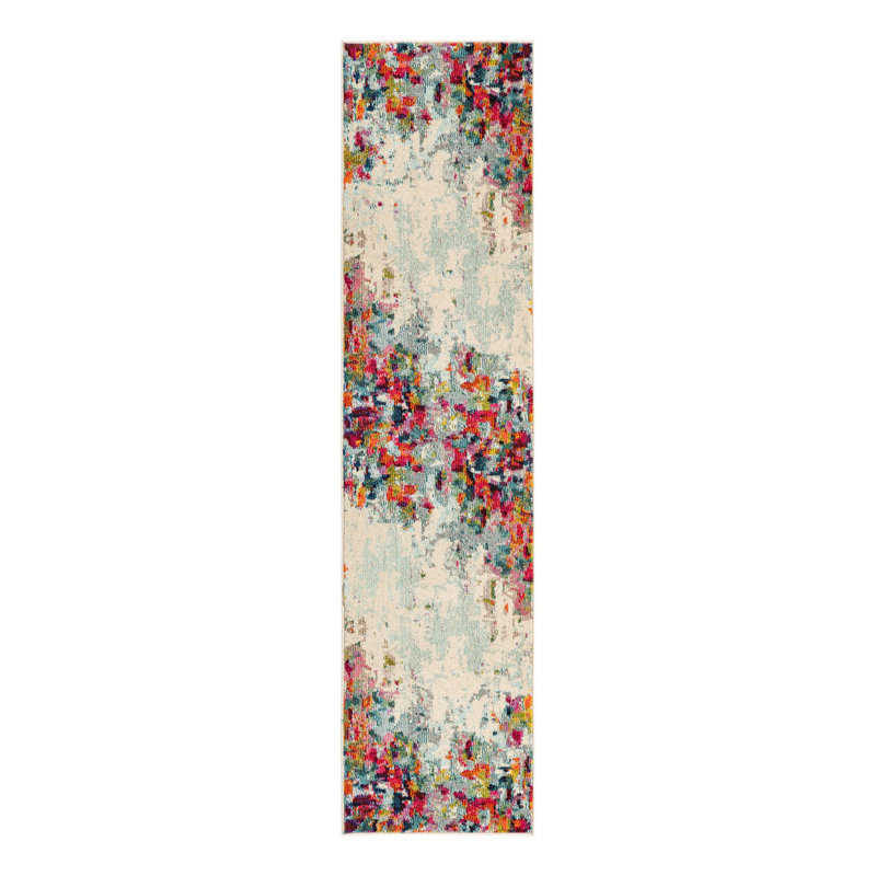 Cariel Washable Abstract Indoor Rug, Runner 2' x 8'