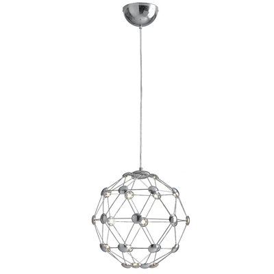 Fenner 1 - Light Chrome LED Sphere Pendant