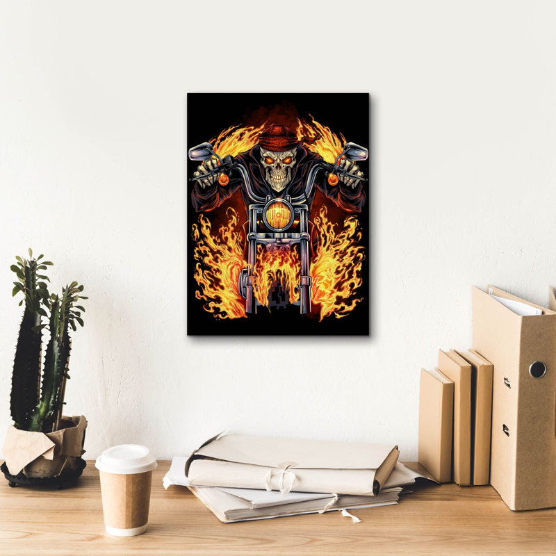  «Harley Design Art» par FlyLand Designs, art mural sur toile, 12 po x 16 po, 12"x16"
