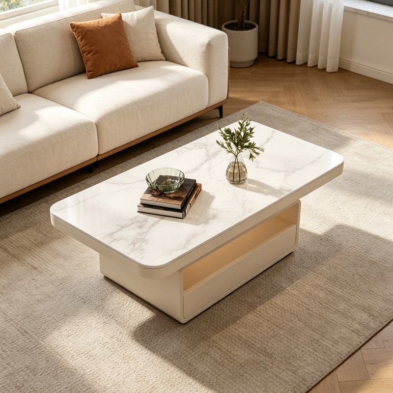 Osée, Blanc / Gris, H 16,53 po x L 43,3 po x l 23,62 po