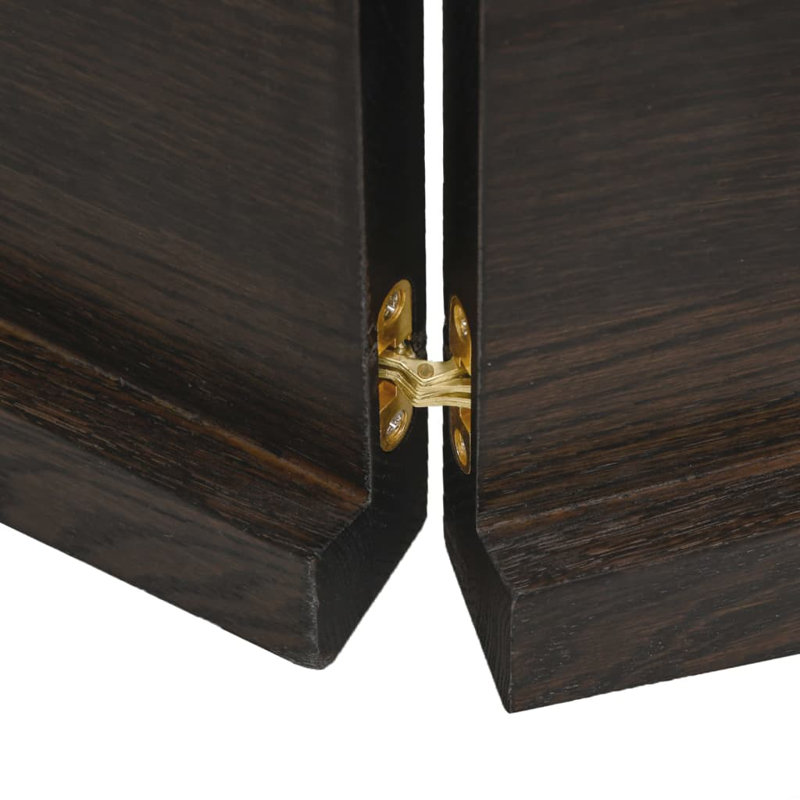 VidaXL remplacement de comptoir de table traité en bois de chêne massif,  H 19,69 po x l 86,61 po x P 1,57 po, Brun foncé