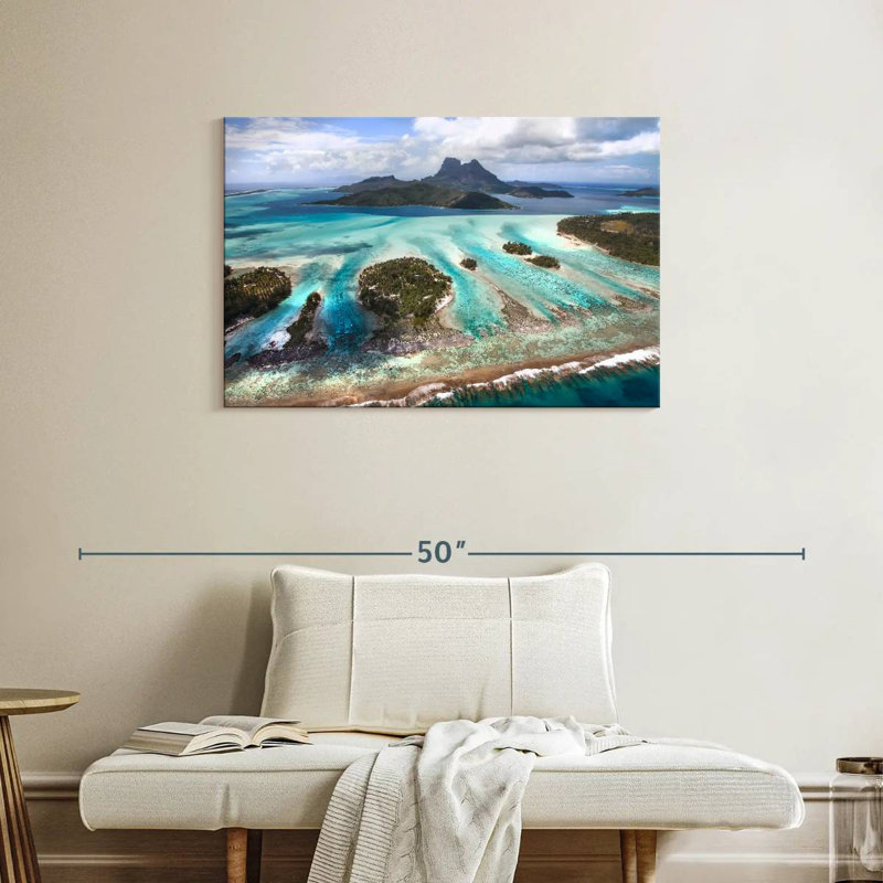 Gillard Bora Bora Lagoon, H 24 po x l 36 po