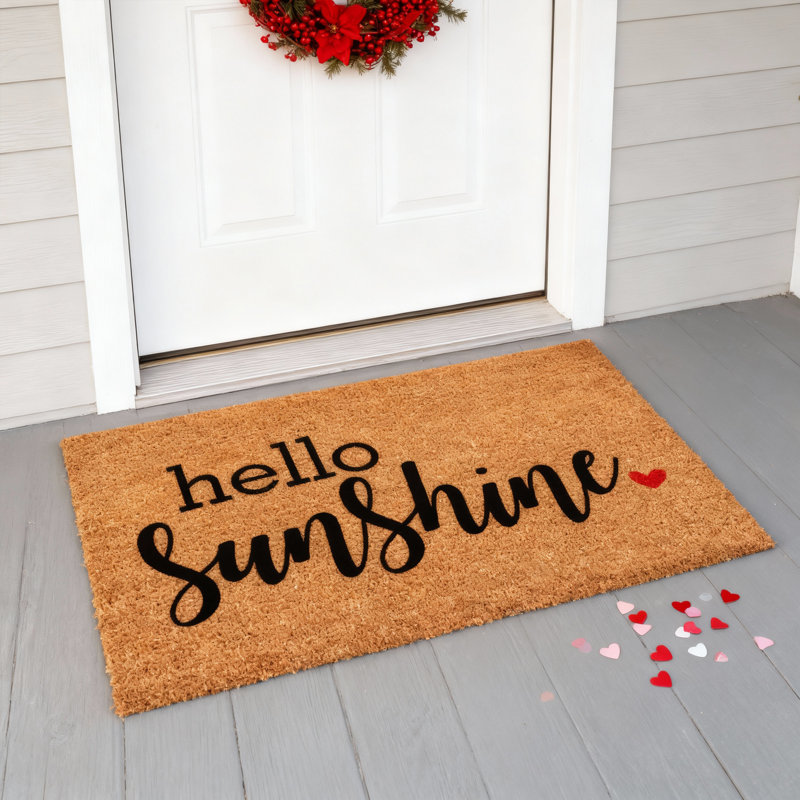 Caralee Non-Slip Outdoor Doormat, 24" W x 36" L