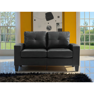 Causeuse modulaire Worthen en similicuir
