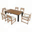 Ensemble 7 pièces de table et chaises de patio-1572486071