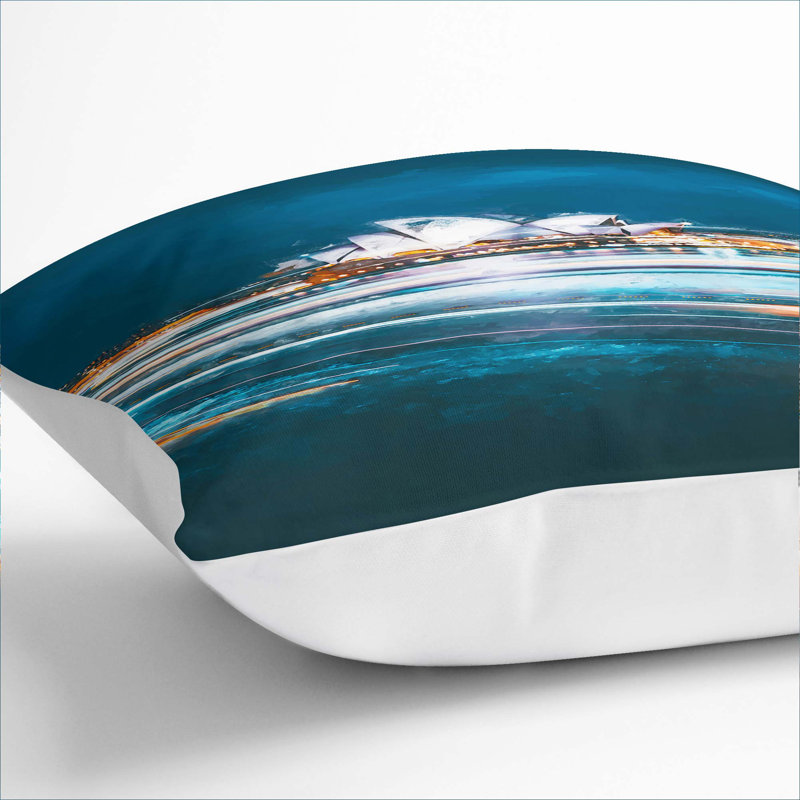 Square Cushion, White, 40cm H x 40cm W x 15cm D