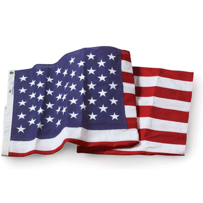 Drapeau en coton brodé américain