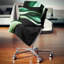 Motif vert scintillant - coussin imprimé abstrait
