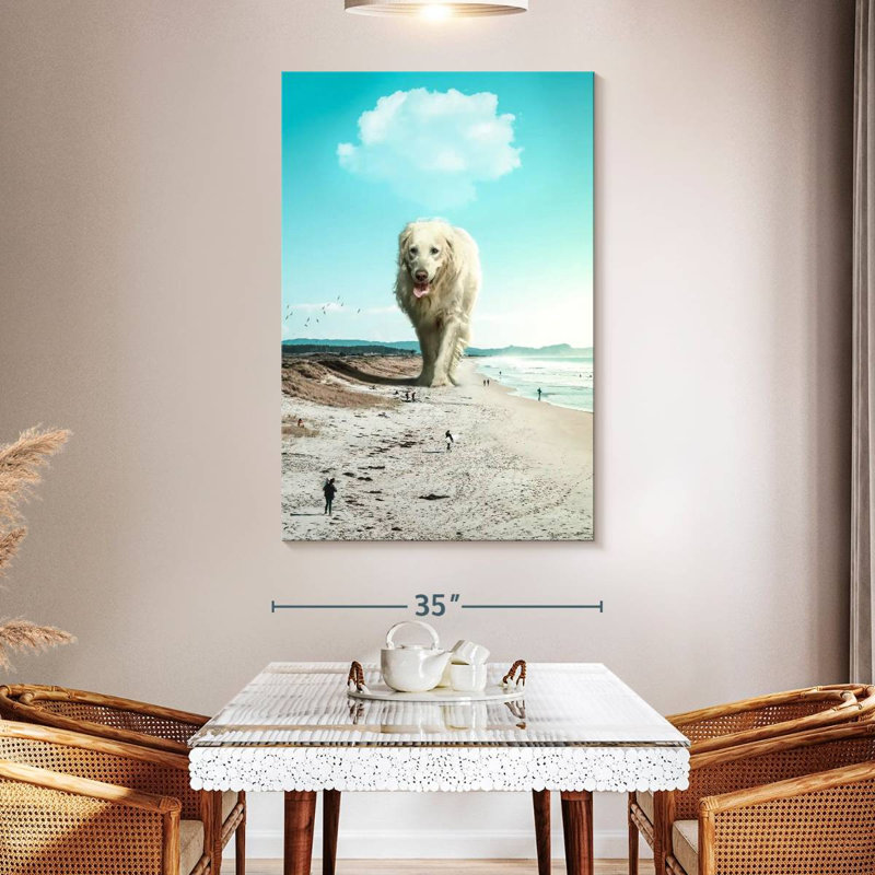 Brampt Wander Dog, 51" H x 34" W