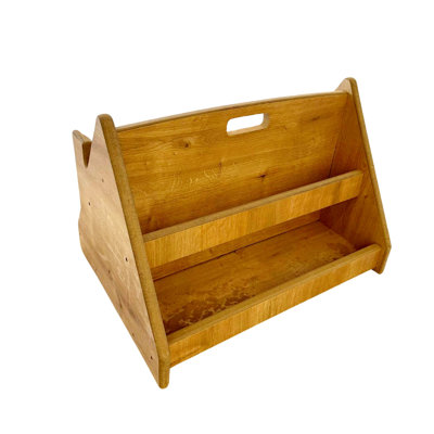 Bibliothèque rustique brune avec 2 tablettes 19,7 po x 13,0 po x 14,6 po | Fabriqué à partir de panneau de fibres à densité moyenne à 100% pour la durabilité | Conception traditionnelle de couleur unie, parfaite pour les solutions de rangement de s