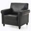 Canapé 1 place confortable et élégant avec coussin amovible et décoration élégante, parfait pour divers décors