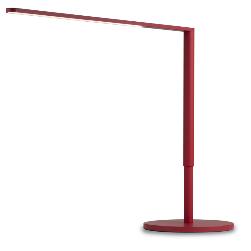 Lady7 Adjustable Metal USB Desk Lamp, Matte Red