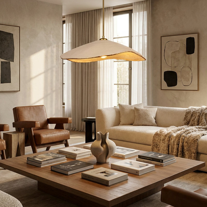 Asymmetrical Sculptural Wave Light Chandelier