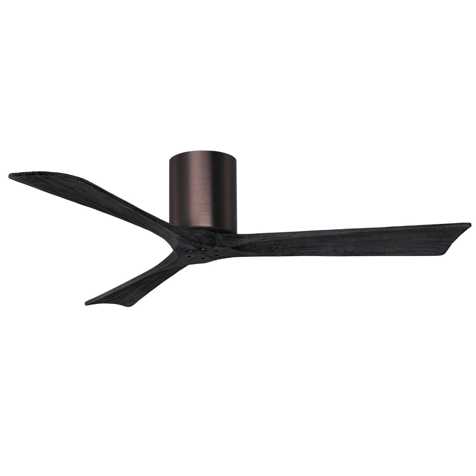 Olivier 3 Blade Ceiling Fan, Brushed Bronze, Matte Black, 52"