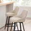 Tabouret de comptoir pivotant de 25,6 po avec structure en métal Absalom-313400266-272292295
