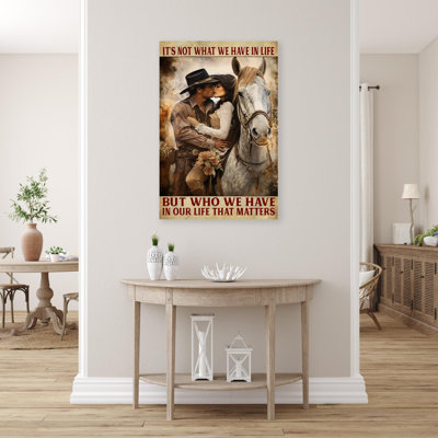 «Its Not What We Have In Life», reproduction sur toile