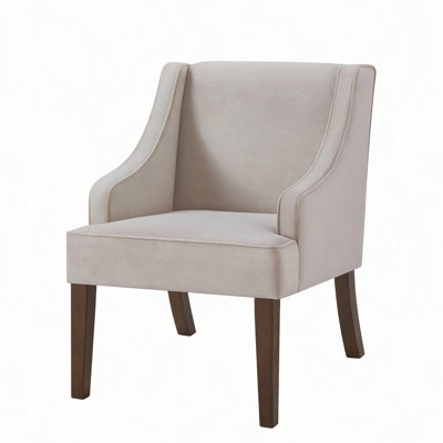 Accent Chair,Upholstered Fabric Armchair with Solid Wood Legs,Lounge Reading Chair for Living Room,Bedroom,Office-VELVET