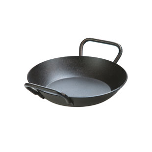 Rayani 8 Inch Seasoned Steel Dual Handle Pan