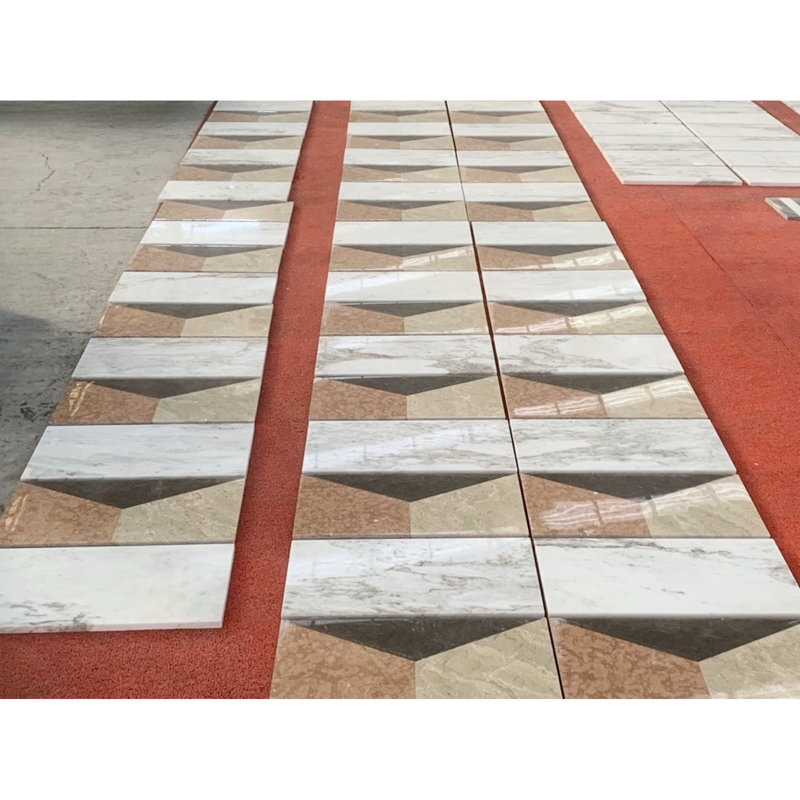 Installation de carreaux de marbre 4 couleurs 12 x 24 - Facile et élégant, créer un espace unique