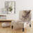 Pink And Plum Cherry Blossom Branch V - Upholstered Japanese Slipper Chair, Cherry Blossom Accent Chair