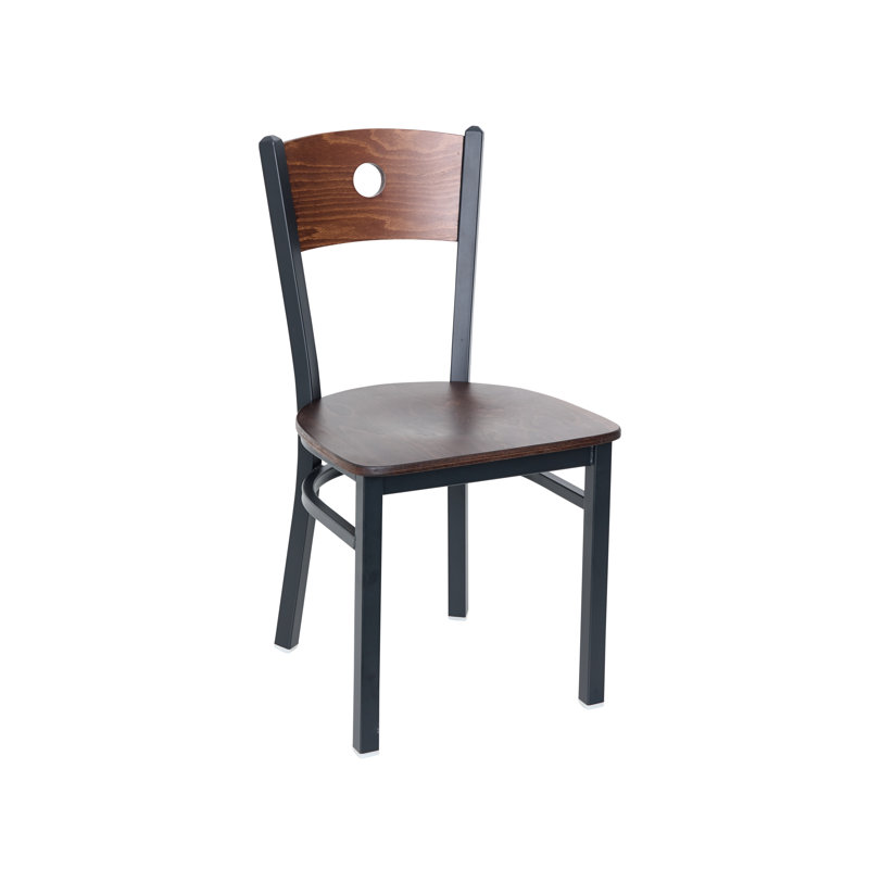 Chaise avec dossier Darby Circle, Noyer