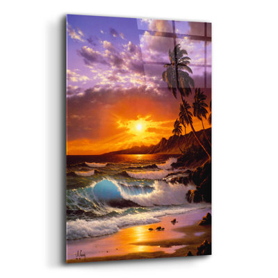 Art mural épique «Sunset Glow» par Anthony Casay, 12 po x 16 po