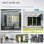 Dakota Door Canopy Awning Rain Shelter for Window Porch 303x96 Clear
