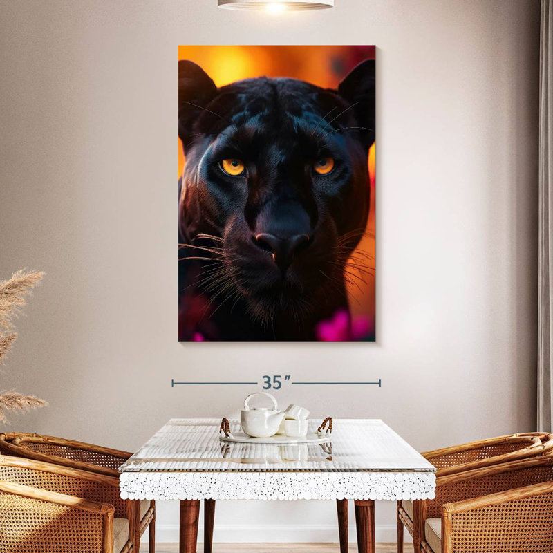 Brampt Black Panther Sunset, 51" H x 34" W