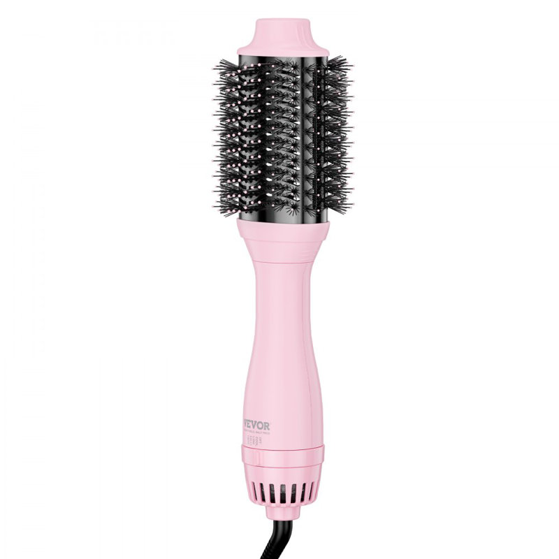 Séchoir à cheveux, brosse à air chaud ionique avec tête 2,6 po et 2,95 po