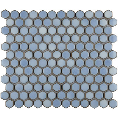 SAMPLE - Hudson Porcelain Honeycomb Mosaic Wall & Floor Tile