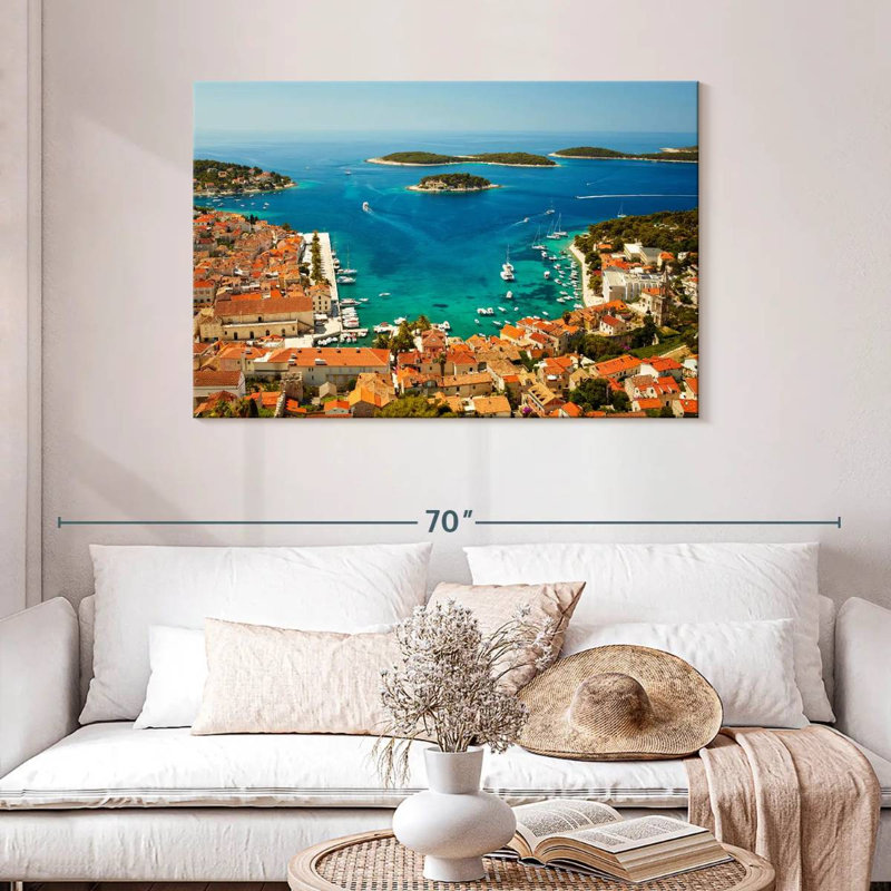 Gillard Hvar, bord de mer, H 30 po x l 45 po