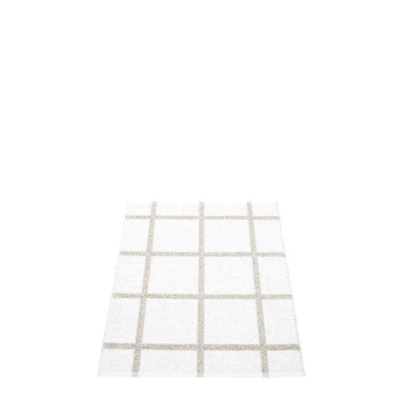 Ada Geometric Area Rug in White/Gray, Rectangle 2'3" x 3'3"