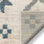 Well Woven Malfi Duchess Moroccan Diamond Pattern Beige Blue Rug-49401757