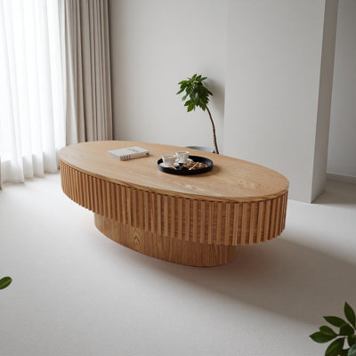 Table basse 47 po ovale avec rangement