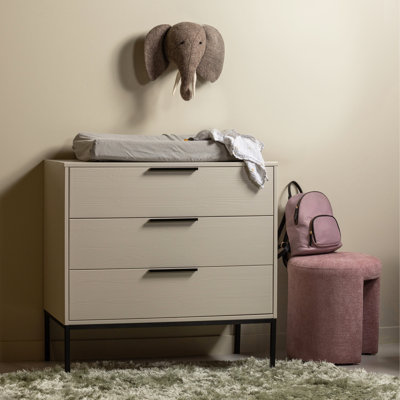 Adam 94cm W 3 - Drawer Chest of Drawers