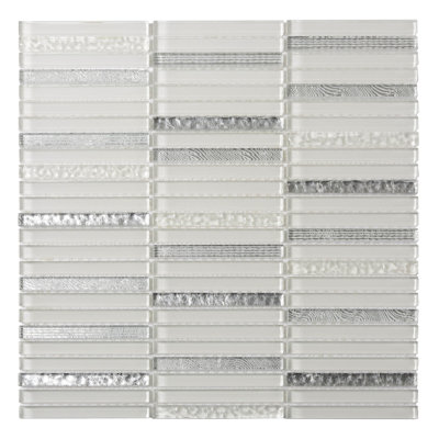 11.8" X 11.8" Glass Mosaic Tile