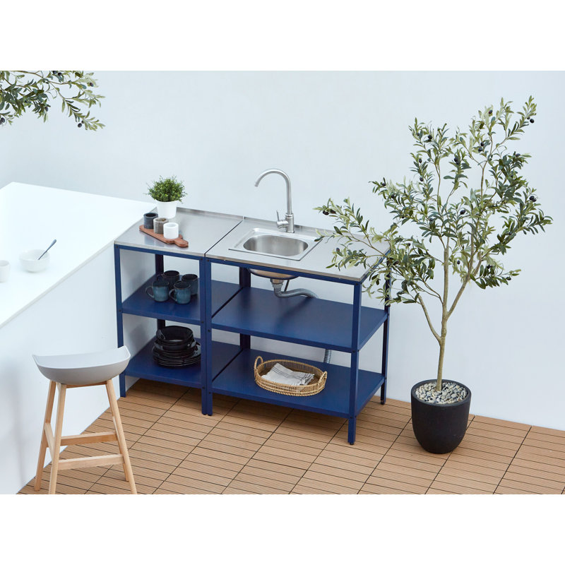 Outdoor Kitchen Island VILAMA Blue