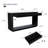 60" Modern 2-Drawer Fluted Console Table | Solid Wood | Black Finish | For Living Room, Hallway, Entryway, or Behind Sofa-122865912