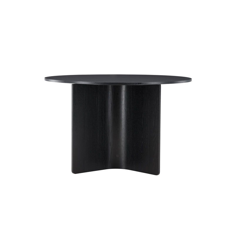 Bharma Round Dining Table, Black