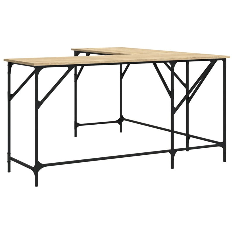 Aaina L-Shaped Writing Desk, Sonoma Oak