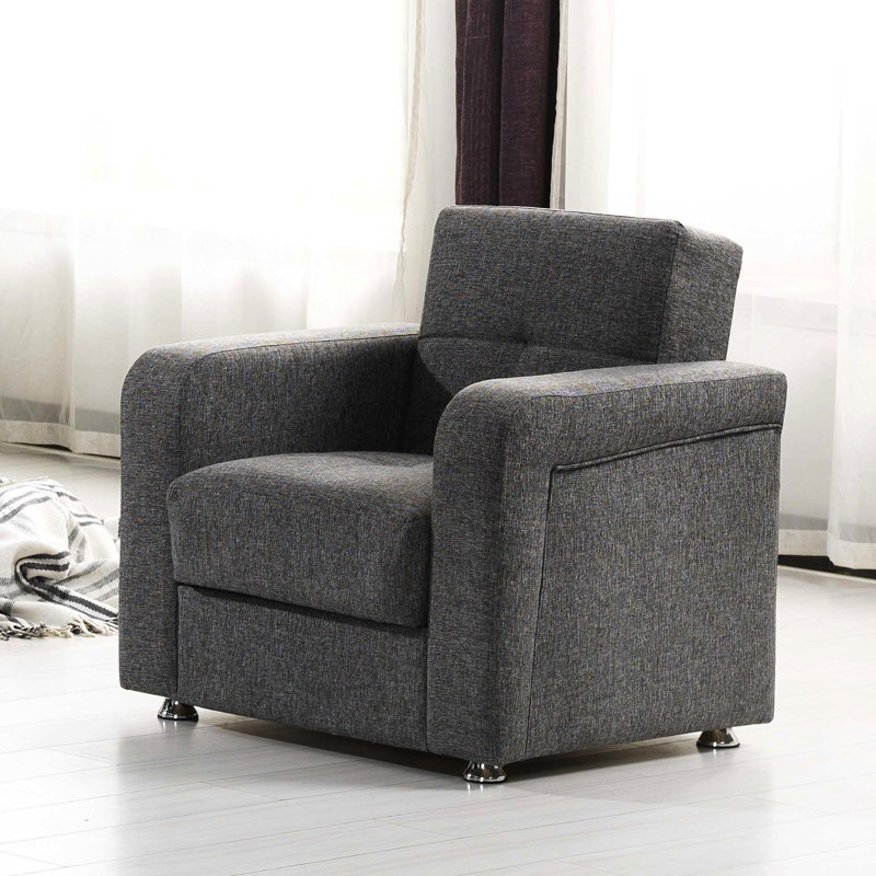 Fauteuil gris - Confort et rangement combinés avec des sièges pratiques à poches latérales