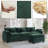 Modular Sectional Sofa, Comfy Cloud Couch With Movable Ottoman, 3-Seat Corduroy Sofa Sleeper With Double Cushions, Deep Seat Sofa With 5 Pillows For Living Room(3 Seater With 1 Ottoman)-257694320