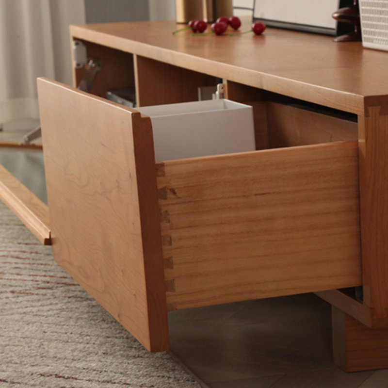 Meuble télé moderne et simple rétro, 82.67"