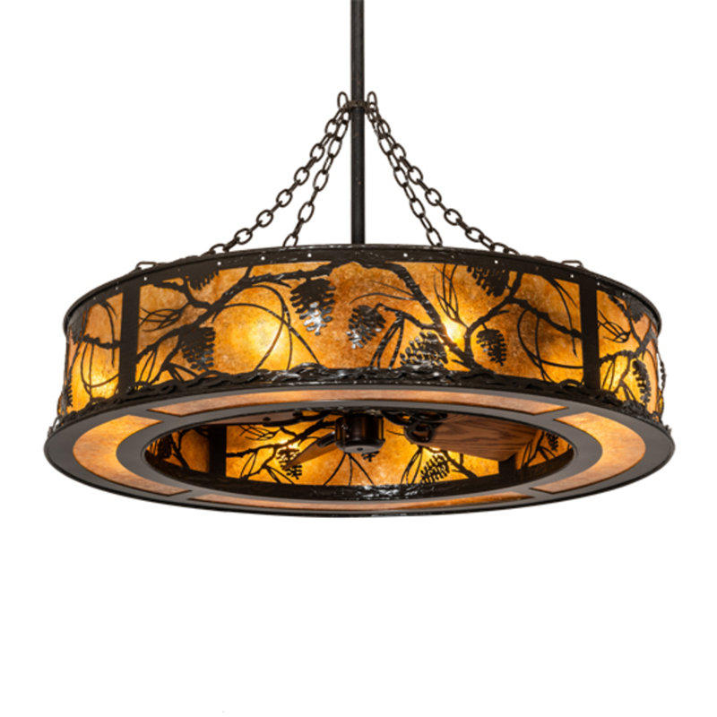 Whispering Pines Downrod Ceiling Fan