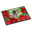 Shorthai de pointeur allemand poinsettas 27 po x 18 po tapis de porte extérieur antidérapant-38379362
