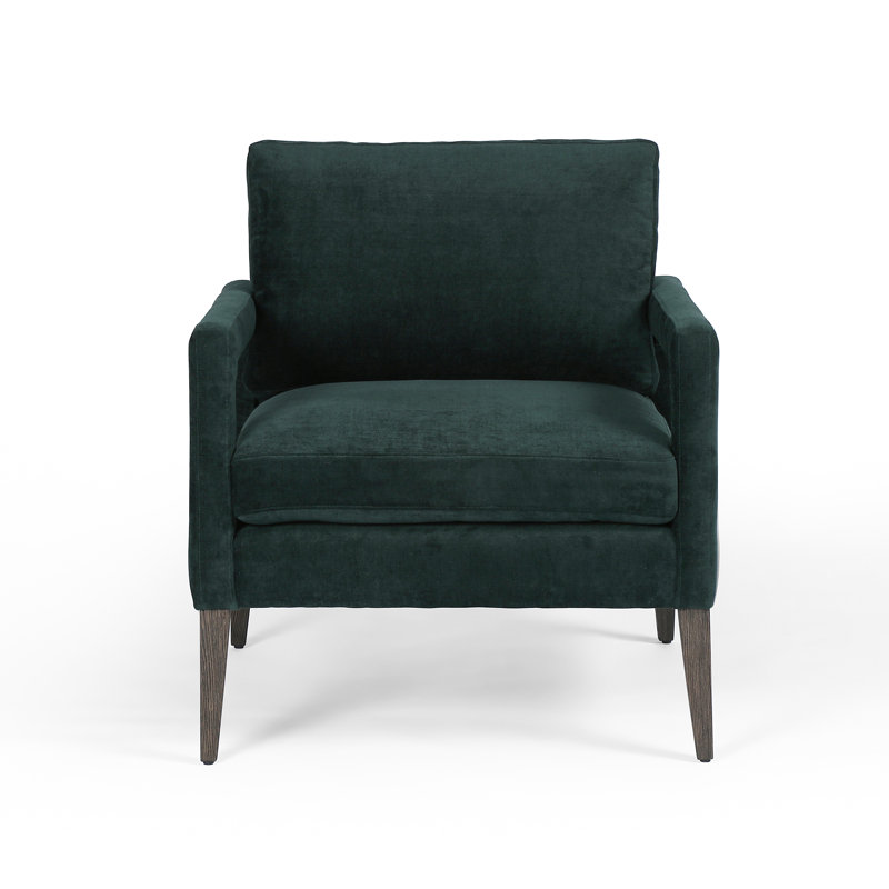 Olson Armchair, Emerald Worn Velvet