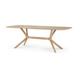 X Solid Oak Dining Table