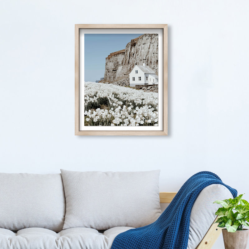 Coastal Homes II Print by Oliver Gal, 21.5" H x 17.5" W, Natural Oak Shadowbox