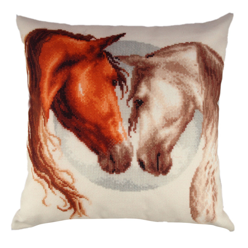 Premium Washable Cushion, 17.0 x 17.0 Inches, 50% Cotton / 50% Polyester, Silicone Filling, Concealed Zip | Soft, Comfortable & Ironable | Perfect for Home Decor, Living Room & Bedroom Accents