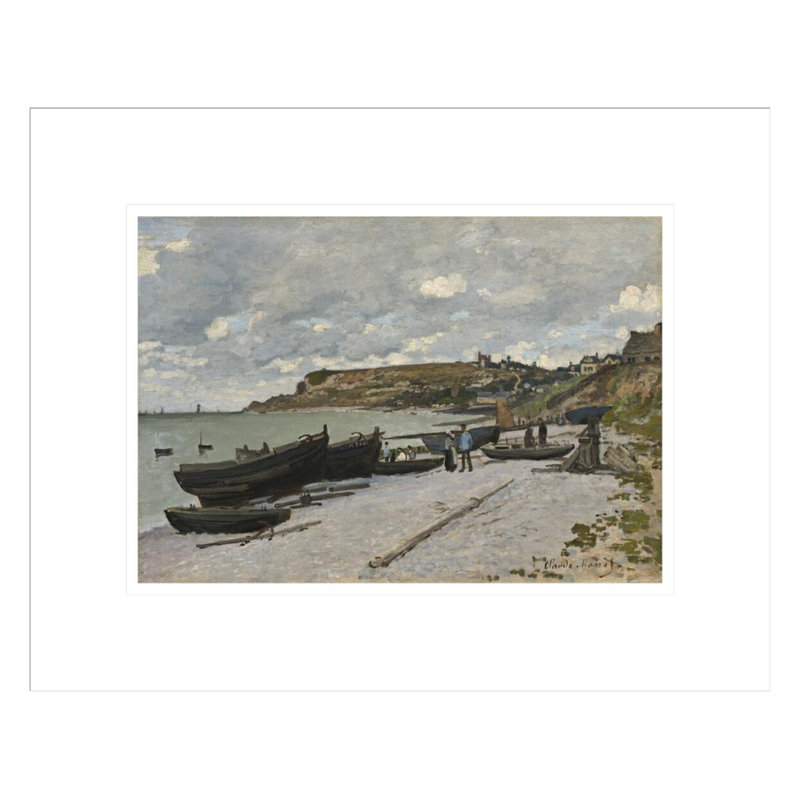 «Sainte-Adresse» par Claude Monet, impression giclée encadrée, H 13,45 po x l 16,75 po